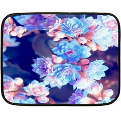 Flowers Double Sided Fleece Blanket (mini)  by Sparkle