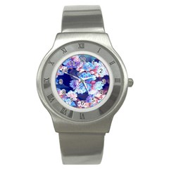 Flowers Stainless Steel Watch