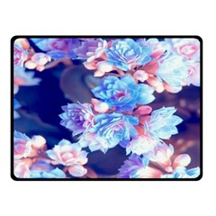 Flowers Double Sided Fleece Blanket (small)  by Sparkle