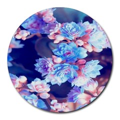 Flowers Round Mousepads by Sparkle