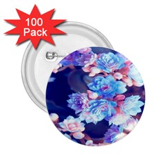 Flowers 2 25  Buttons (100 Pack) 