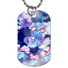 Flowers Dog Tag (one Side)