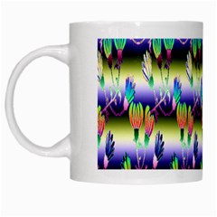 Shinyflowers White Mugs