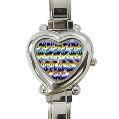 Shinyflowers Heart Italian Charm Watch by Sparkle