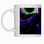 Demon Ethnic Mask Extreme Close Up Illustration White Mugs Left