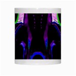 Demon Ethnic Mask Extreme Close Up Illustration White Mugs Center