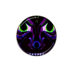 Demon Ethnic Mask Extreme Close Up Illustration Hat Clip Ball Marker (4 Pack) by dflcprintsclothing