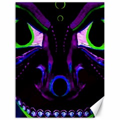 Demon Ethnic Mask Extreme Close Up Illustration Canvas 12  X 16  by dflcprintsclothing