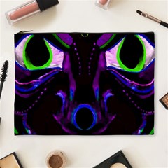 Demon Ethnic Mask Extreme Close Up Illustration Cosmetic Bag (xl)