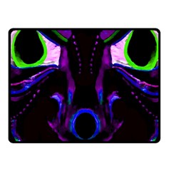 Demon Ethnic Mask Extreme Close Up Illustration Fleece Blanket (small) by dflcprintsclothing