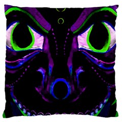 Demon Ethnic Mask Extreme Close Up Illustration Standard Flano Cushion Case (two Sides)