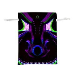 Demon Ethnic Mask Extreme Close Up Illustration Lightweight Drawstring Pouch (l) by dflcprintsclothing