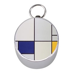 Tableau I, By Piet Mondriaan Mini Silver Compasses by Sobalvarro