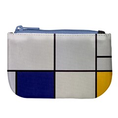 Tableau I, By Piet Mondriaan Large Coin Purse by Sobalvarro