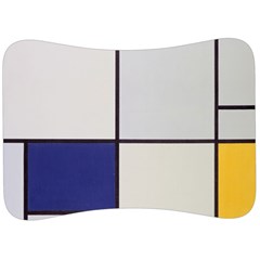 Tableau I, By Piet Mondriaan Velour Seat Head Rest Cushion by Sobalvarro