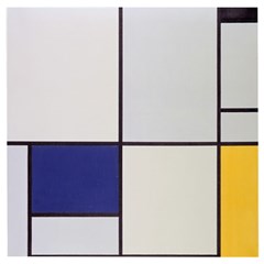 Tableau I, By Piet Mondriaan Wooden Puzzle Square by Sobalvarro