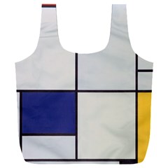 Tableau I, By Piet Mondriaan Full Print Recycle Bag (xxl) by Sobalvarro