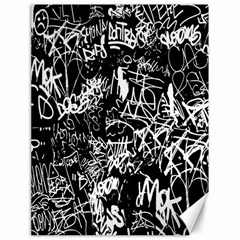 Graffiti Abstract Collage Print Pattern Canvas 18  X 24  by dflcprintsclothing