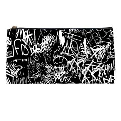 Graffiti Abstract Collage Print Pattern Pencil Cases by dflcprintsclothing