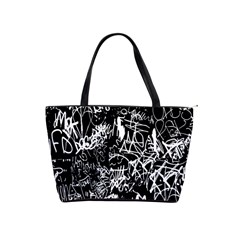 Graffiti Abstract Collage Print Pattern Classic Shoulder Handbag