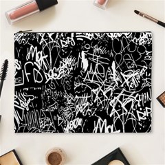 Graffiti Abstract Collage Print Pattern Cosmetic Bag (xl)