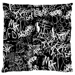 Graffiti Abstract Collage Print Pattern Standard Flano Cushion Case (one Side)