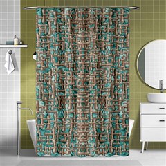 Sterling Silver And A Flow Of Japanese Kanji Inspiration Shower Curtain 48  X 72  (small)  by pepitasart