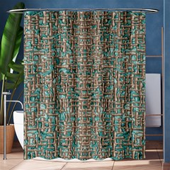 Sterling Silver And A Flow Of Japanese Kanji Inspiration Shower Curtain 60  X 72  (medium)  by pepitasart