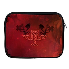 Decorative Celtic Knot With Dragon Apple Ipad 2/3/4 Zipper Cases by FantasyWorld7