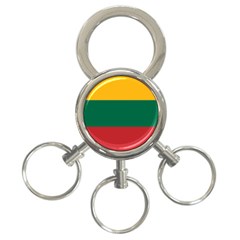 Lithuania Flag 3-ring Key Chain by FlagGallery