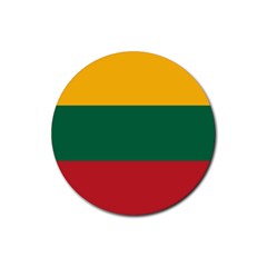 Lithuania Flag Rubber Coaster (round)  by FlagGallery