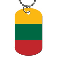 Lithuania Flag Dog Tag (one Side) by FlagGallery