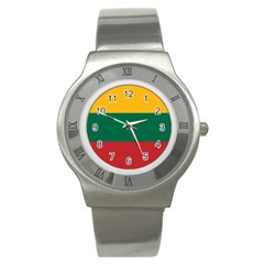 Lithuania Flag Stainless Steel Watch by FlagGallery