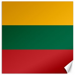 Lithuania Flag Canvas 16  X 16  by FlagGallery