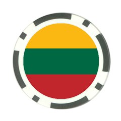 Lithuania Flag Poker Chip Card Guard by FlagGallery