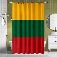 Lithuania Flag Shower Curtain 48  X 72  (small)  by FlagGallery