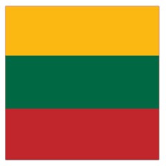 Lithuania Flag Large Satin Scarf (square) by FlagGallery