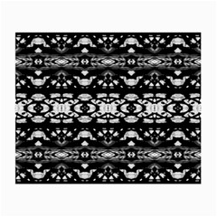 Black And White Modern Ornate Stripes Design Small Glasses Cloth