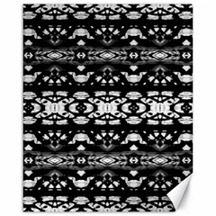 Black And White Modern Ornate Stripes Design Canvas 16  x 20 