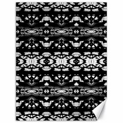 Black And White Modern Ornate Stripes Design Canvas 18  x 24 