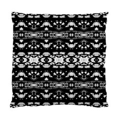 Black And White Modern Ornate Stripes Design Standard Cushion Case (One Side)