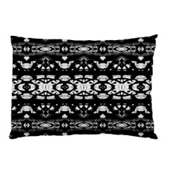 Black And White Modern Ornate Stripes Design Pillow Case