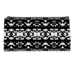 Black And White Modern Ornate Stripes Design Pencil Cases by dflcprintsclothing