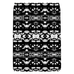 Black And White Modern Ornate Stripes Design Removable Flap Cover (S)