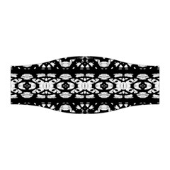 Black And White Modern Ornate Stripes Design Stretchable Headband