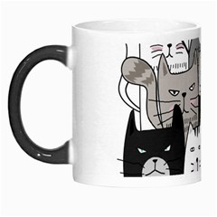 Cute Cat Hand Drawn Cartoon Style Morph Mugs by Vaneshart