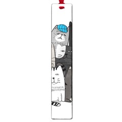 Cute Cat Hand Drawn Cartoon Style Large Book Marks by Vaneshart