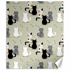 Cute Cat Seamless Pattern Canvas 20  X 24  by Vaneshart