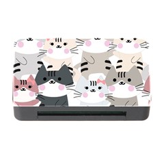 Cute Cat Couple Seamless Pattern Cartoon Memory Card Reader With Cf by Vaneshart