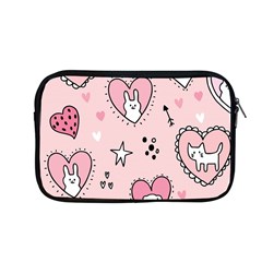 Cartoon Cute Valentines Day Doodle Heart Love Flower Seamless Pattern Vector Apple Macbook Pro 13  Zipper Case by Vaneshart